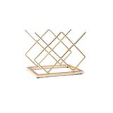 df doffo.com.tr creative furniture designs Gold Metal Şaraplık 5'li Şarap Rafı Metal Şişelik Gold