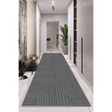 df home Yolluk Geometrik İskandinav Eskitmeli Dijital Baskı Yıkanabilir Kaymaz Taban 9017YOLLUK