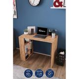 Df09102ac Kitaplıklı Çalışma, Bilgisayar Masası, Raflı 90X75 Modern Ofis Masası, Çam