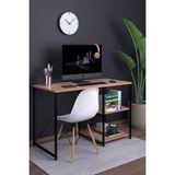 DF09103AC 120cm Raflı Çalışma Masası Bilgisayar Masası Ofis Ders Masası - Atlantik Çam