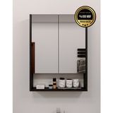 DF16104BD MDF 2 Kapaklı Aynalı Banyo Dolabı Lavabo Üstü Dolap Çok Amaçlı Banyo Dolabı - Bendir - Beyaz