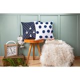 DFN Home Dfn Home Oslo Ve Milano İkili Kırlent Kılıfı 50x50 İç Dolgu Hediyeli Beyaz-Lavicert