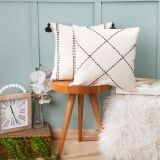 Dfn Home Line Püsküllü İkili Kırlent Seti, 43X43