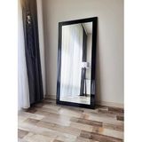 Dfn Wood 170x60 Cm Mdf Dikdörtgen Siyah Duvar Salon Boy Aynası