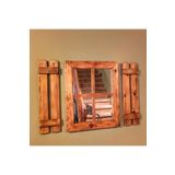 DFN WOOD Ahşap Rustik 50 X 65 Cm Dikdörtgen Pencere Ayna (3 PARÇALI)
