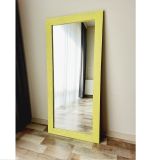 Dfn Wood Dekoratif Duvar Boy Aynası, Sarı, 140X60