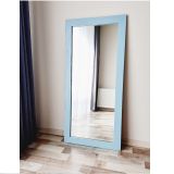 Dfn Wood Dekoratif Duvar Boy Aynası, Yeşil, 140X60