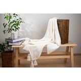 Dfn Wood Dfn Home Softy Beyaz Koltuk Şalı 100X180 - 100 x 180 cm
