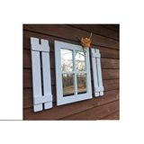 DFN Wood Dfn Wood Ahşap Rustik Dikdörtgen Beyaz Pencere Ayna 58 X 45 Cm