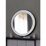 DFN Wood Dfn Wood Beyaz Moderna Yuvarlak Duvar Salon Banyo Aynası 60x60 Cm