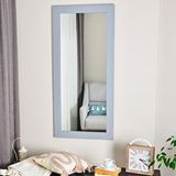 DFN Wood Dfn Wood Masif Ahşap 170x70 Cm Dikdörtgen Gri Dekoratif Duvar Salon Ofis Aynası