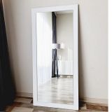 Dfn Wood Duvar Boy Aynası, Beyaz, 140X60