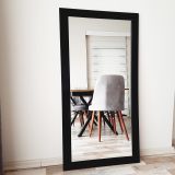 Dfn Wood Duvar Boy Aynası, Siyah, 160X60
