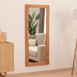 Dfn Wood Masif Ahşap Dikdörtgen Duvar Aynası, 170X60