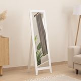 Dfn Wood Mdf Beyaz Ayaklı Boy Aynası