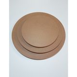 Dfn Wood Yuvarlak Mdf Plaka Panel 60 cm Çap 18 mm Kalınlık Mdf Tabaka Arkası Beyaz Ham 1 Adet - 75x75 Cm Çap