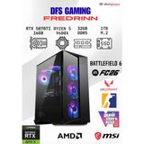 DFS Bilgisayar Dfs Gamıng Fredrınn Ryzen 5 9600X-B650M-RTX 5070 Tı 16GB-32GB Ddr5 Ram-1tb M.2 Ssd-Oyuncu Bilgisayarı Sistem Tavsiyesi - Siyah - Yok