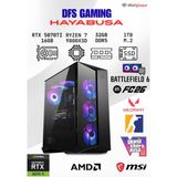 DFS Bilgisayar Dfs Gamıng Hayabusa Ryzen 7 9800X3D-B650M-RTX 5070 Tı 16GB-32GB Ddr5 Ram-1tb M.2 Ssd-Oyuncu Bilgisayarı Sistem Tavsiyesi - Siyah - Yok