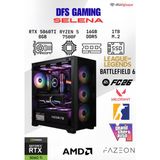 DFS Bilgisayar Dfs Gamıng Selena Ryzen 5 7500F-B650M-RTX 5060 Tı 8GB-16GB Ddr5 Ram-1tb M.2 Ssd-Masaüstü Oyuncu Bilgisayarı - Siyah - Yok