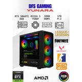 DFS Bilgisayar Dfs Gaming Yunara Ryzen 5 7500F-B650M-RTX 5060 Tı 8GB-32GB Ddr5 Ram-1tb M.2 Ssd-Oyuncu Bilgisayarı Sistem Tavsiyesi - Siyah - Yok
