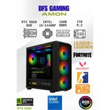 DFS Gaming AMON INTEL i5 14400F-H610M-RTX 5060-16GB DDR5 RAM-1TB M.2 SSD-OYUNCU BİLGİSAYARI