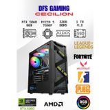 Dfs Gamıng Cecılıon Ryzen 5 7500F-B650m-Rtx 5060-32Gb Ddr5 Ram-1Tb M.2 Ssd-Oyuncu