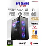 Dfs Gamıng Cıcı Ryzen 5 7500F-B650m-Rtx 5060 Tı 16Gb-32Gb Ddr5 Ram-1Tb M.2 Ssd-Oyuncu Bilgisayarı