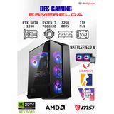 Dfs Gamıng Esmeralda Ryzen 7 7800X3d-B650m-Rtx 5070 12Gb-32Gb Ddr5 Ram-1Tb M.2 Ssd-Oyuncu Bilgisayarı