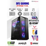 Dfs Gamıng Freya Ryzen 7 9700X-B650m-Rtx 4060-32Gb Ddr5 Ram-1Tb M.2 Ssd-Oyuncu Bilgisayarı