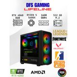 Dfs Gaming Lıfelıne Ryzen 5 5600X-B550m-Rtx 4060 8Gb-16Gb Ram-512Gb M.2 Ssd-Oyuncu Bilgisayarı
