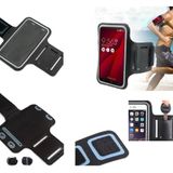 DFVmobile - Buckle ile Kol bandı Profesyonel Kapak Neopren Su geçirmez Silme Spor ZTE Blade V8 LITE mit kompatibel - Siyah