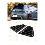 DG Power Volkswagen Golf MK6 2008 - 2012 Kelebek Cam Kaplaması Parlak Siyah ABS Plastik Set
