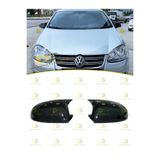 DG Power VW Jetta MK5 2005 - 2010 Uyumlu Batman Yarasa Ayna Kapağı Parlak Siyah ABS Plastik Seti