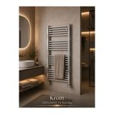 DG THERM Krom Havlupan 500x1000 mm 14 Borulu Krom Renk Banyo Havlupanı