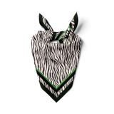 DG01282-22 Siyah Beyaz Zebra Desenli 50x50 cm Bandana
