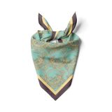 DG0917-22 Açık Mavi Krem Bangle Desenli 50x50 cm Bandana