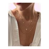 DGK COLLECTİON 14K gold renk,altın kaplama çoklu fashion kolye seti