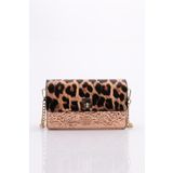 DGN 045 Leopar - Kahve Kadın Mini Çapraz Çanta
