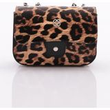 DGN 046 Leopar Kadın Fermuarlı Çanta