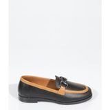Dgn 07-1 Kadin Aksesuarli Loafer Ayakkabi - Siyah