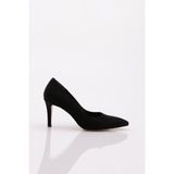 DGN 1002 Kadin Topuklu Stiletto Ayakkabi - Siyah