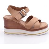 Dgn 1012-24170 Kadin Çapraz Bantli Mega Kalin Taban Sandalet - Capiçino