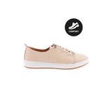 DGN 1020-22Y Krem Kadın Bağcıklı Comfort Ayakkabı
