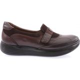 DGN 1035-23Y Kahve Kadın Dolgu Taban Cırtlı Comfort Ayakkabı