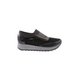 DGN 112130142674 Siyah Kalın Taban Silver Taşlı Kadın Sneakers Ayakkabı