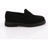 DGN 1234 Erkek Loafer Ayakkabi - Siyah Süet