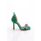 DGN 2029 Kadin Silver Taş Fiyonklu Sandalet