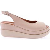 Dgn 21001-22Y Kadin Dolgu Topuk Sandalet - Bej