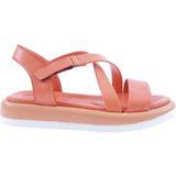 Dgn 213-2133-23Y Kadin Çapraz Bant Cirtli Sandalet - Orange
