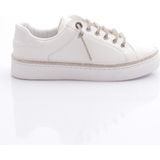DGN 2475 Kadin Taş Ip Bağcikli Sneaker Ayakkabi - Beyaz